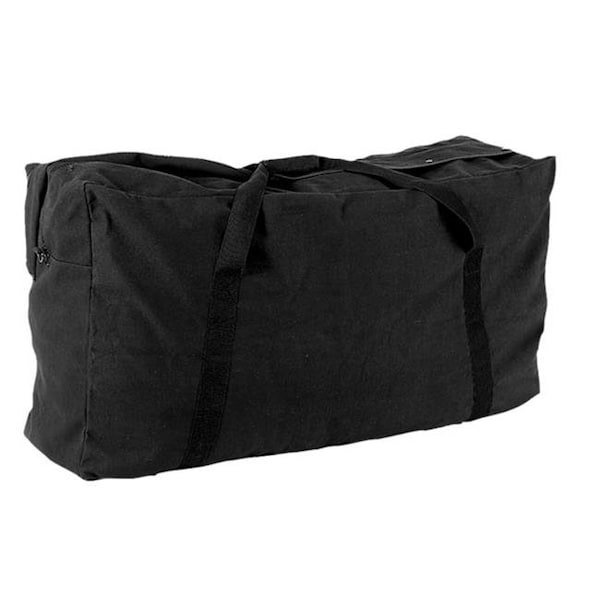 Champion Sports Champion Sports CB4224BK 22 oz Oversized Canvas Zippered Duffle Bag; Black CB4224BK - main